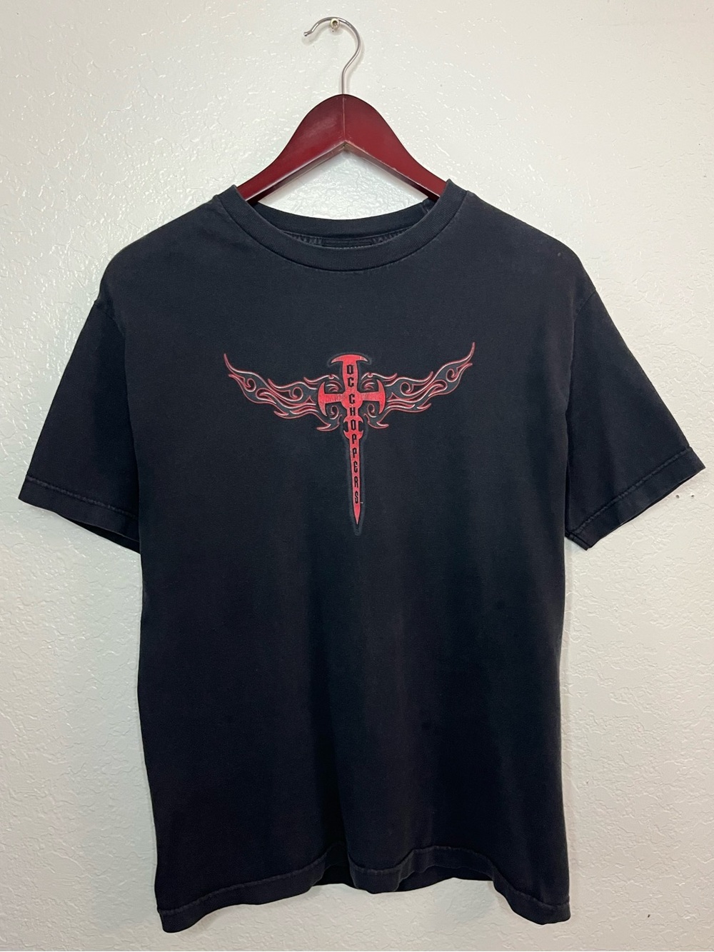 Vintage 2003 Orange County Choppers OCC Cross Graphic Tee Size Medium